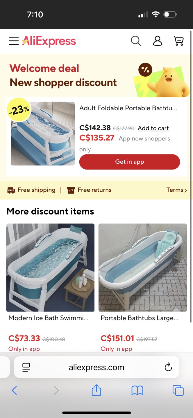 Adult Foldable Portable Bathtub