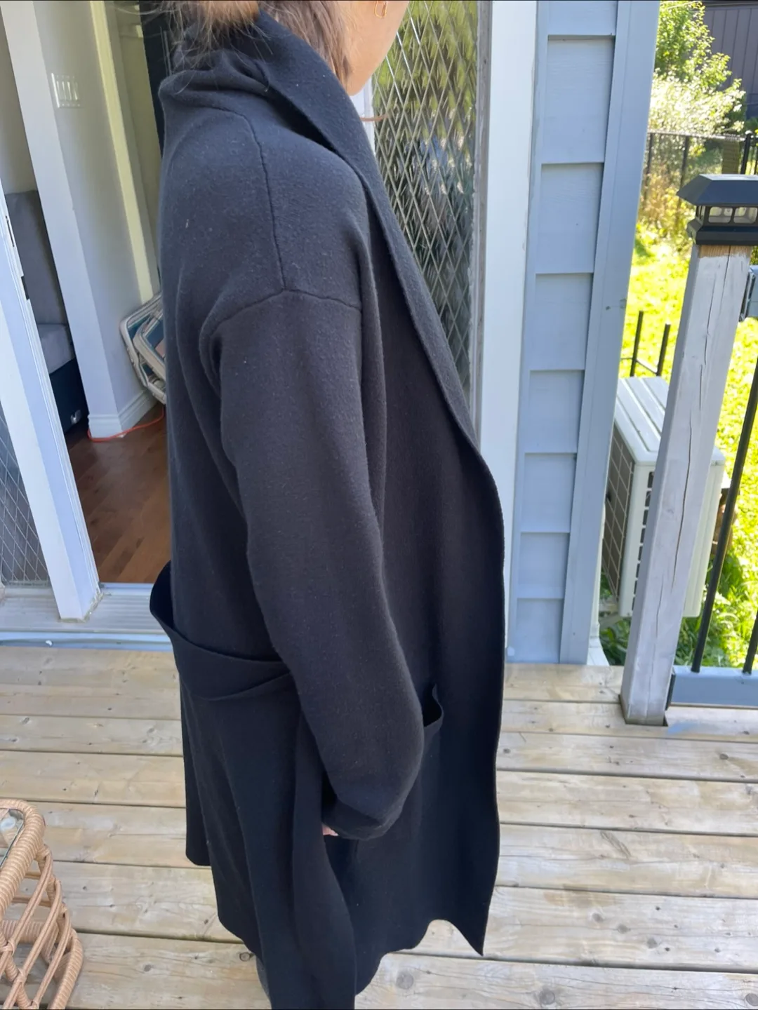 Black Cardigan with Belt thumbnail