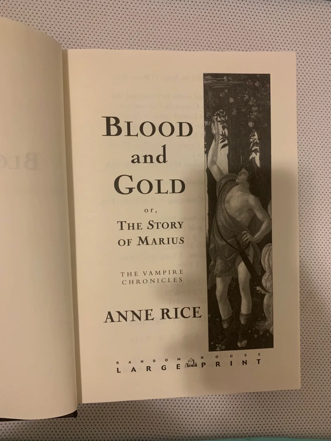 Blood and Gold by Anne Rice – Hardcover Vampire Chronicles image indicator(5)