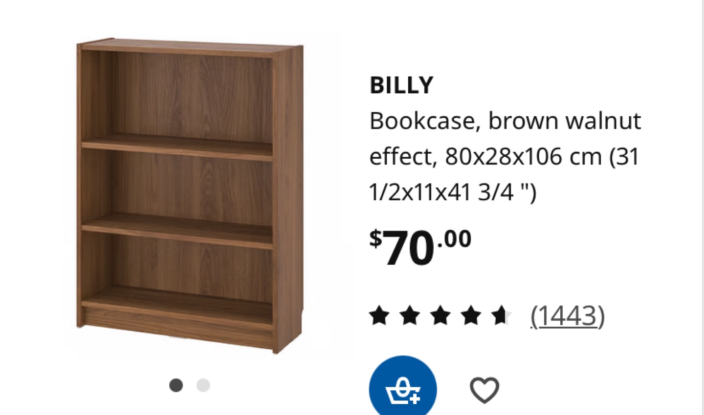 IKEA Mini Billy Bookcase - photo 2