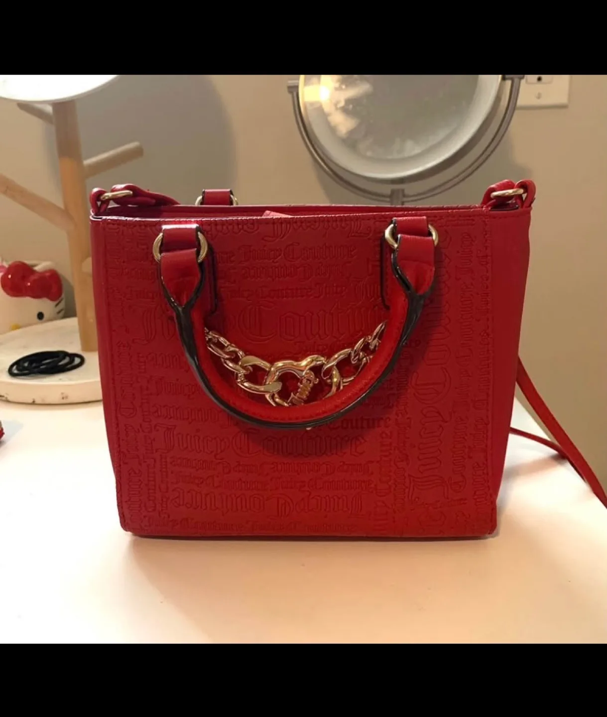 Juicy Couture Red Handbag & Wallet Set