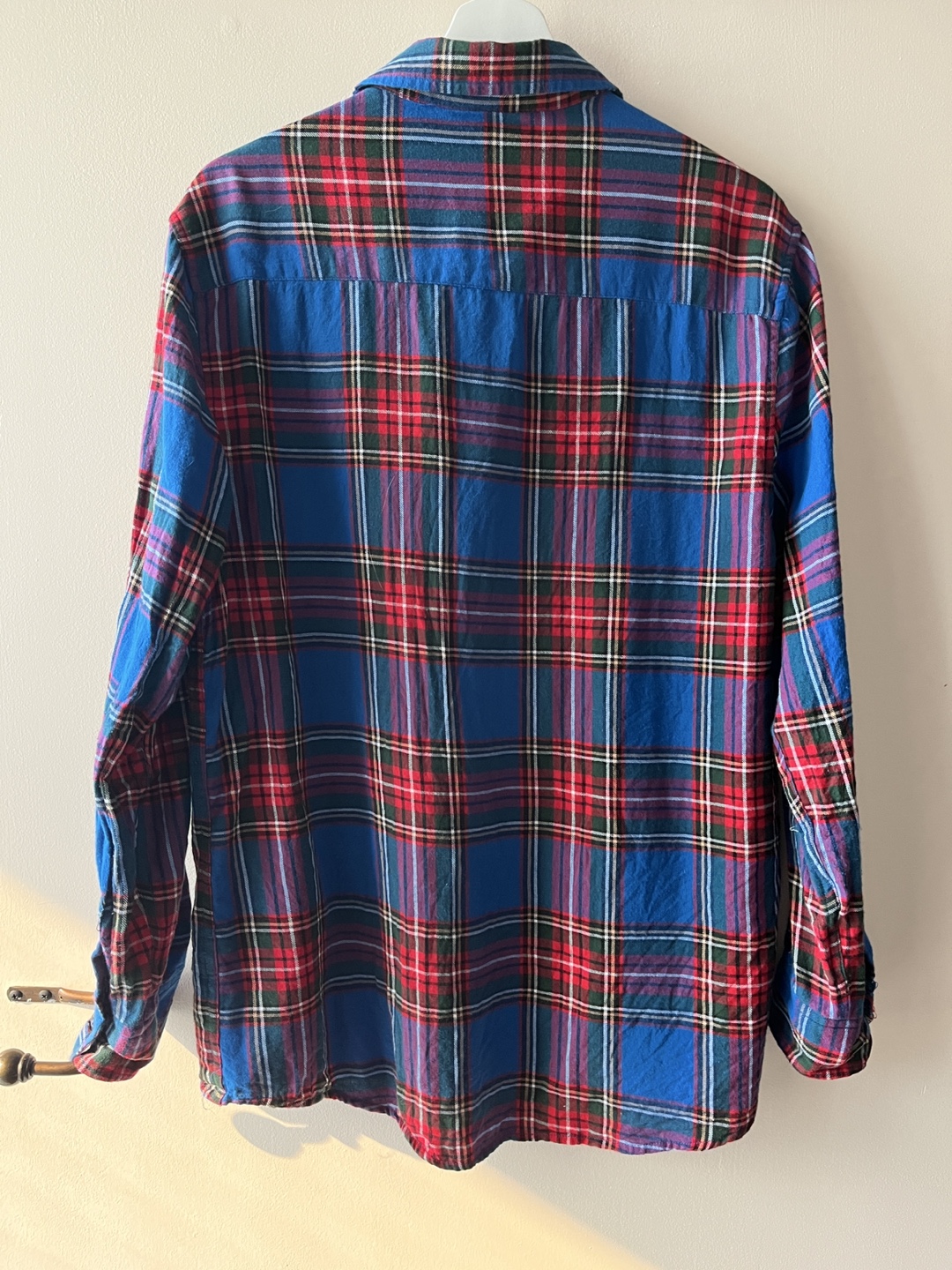Topman Blue & Red Plaid Flannel Shirt - Size M - photo 4