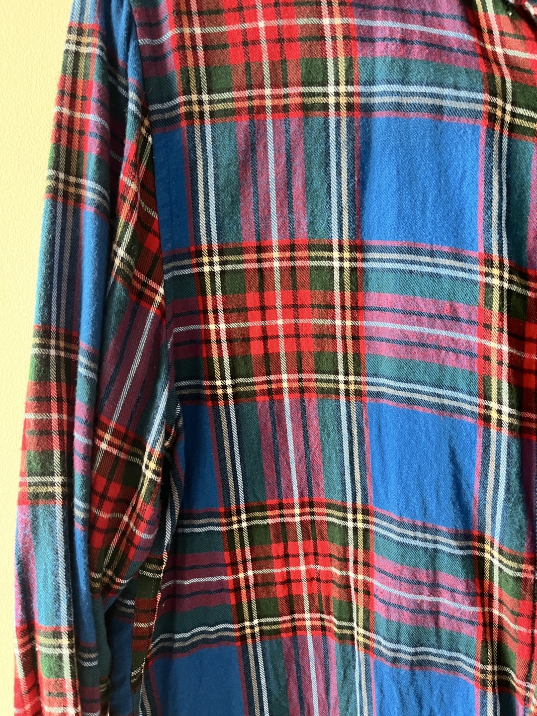 Topman Blue & Red Plaid Flannel Shirt - Size M - photo 3