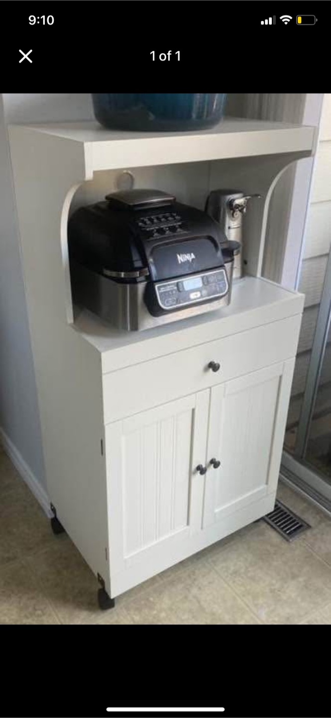 Microwave and Kitchen Storage
