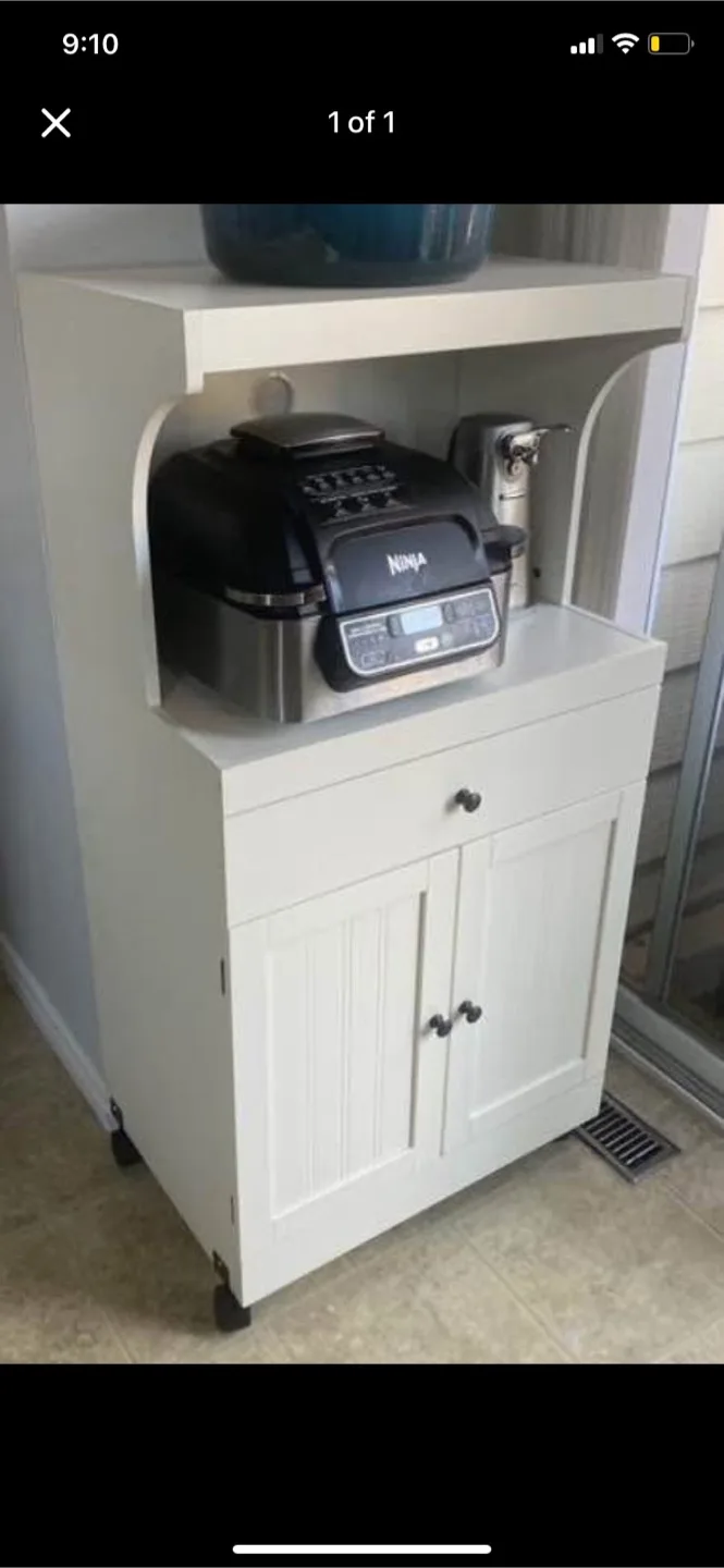 Microwave and Kitchen Storage