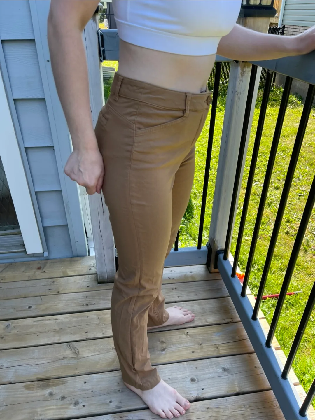 Cleo Brown Pants - Size 6 thumbnail