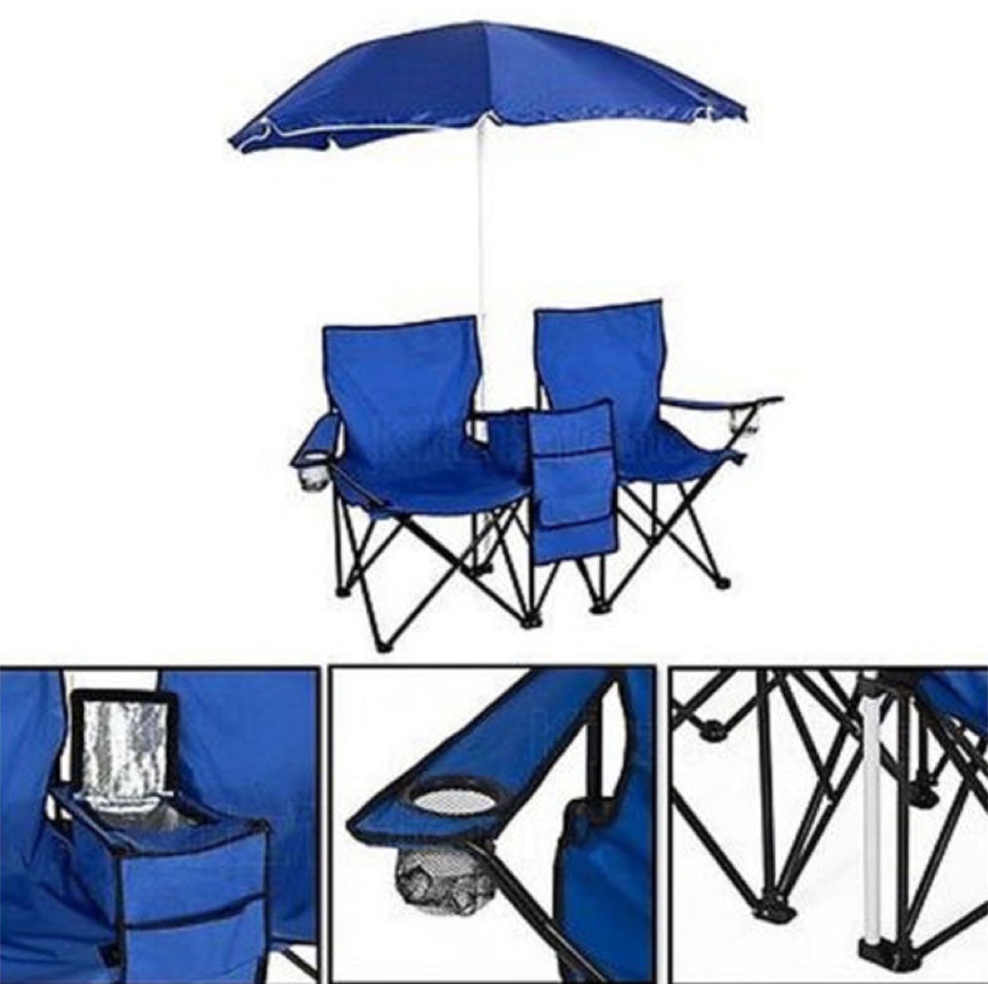 Portable Folding Picnic Double Recline Chair - photo 4