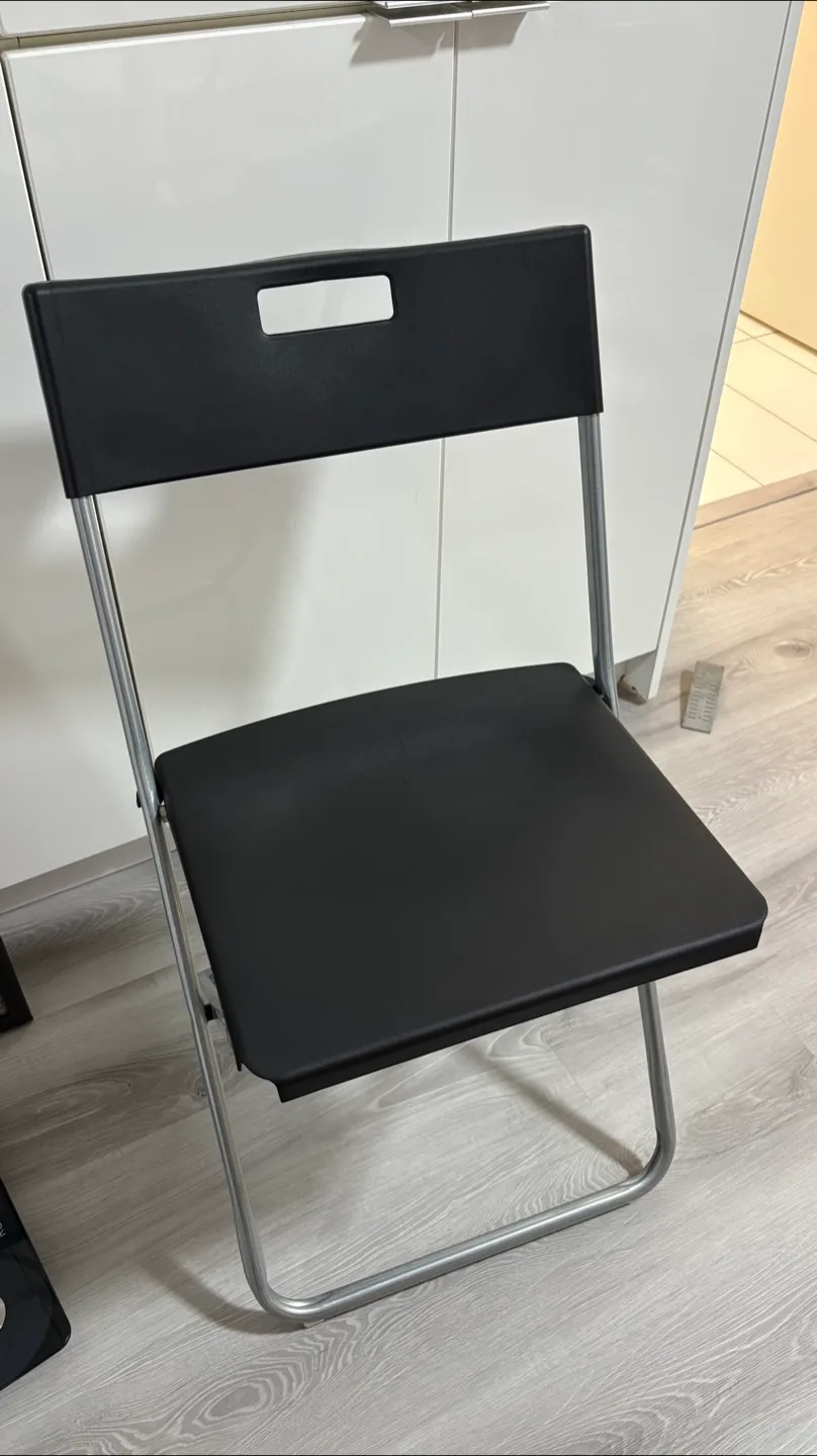Ikea Black Folding Chair thumbnail