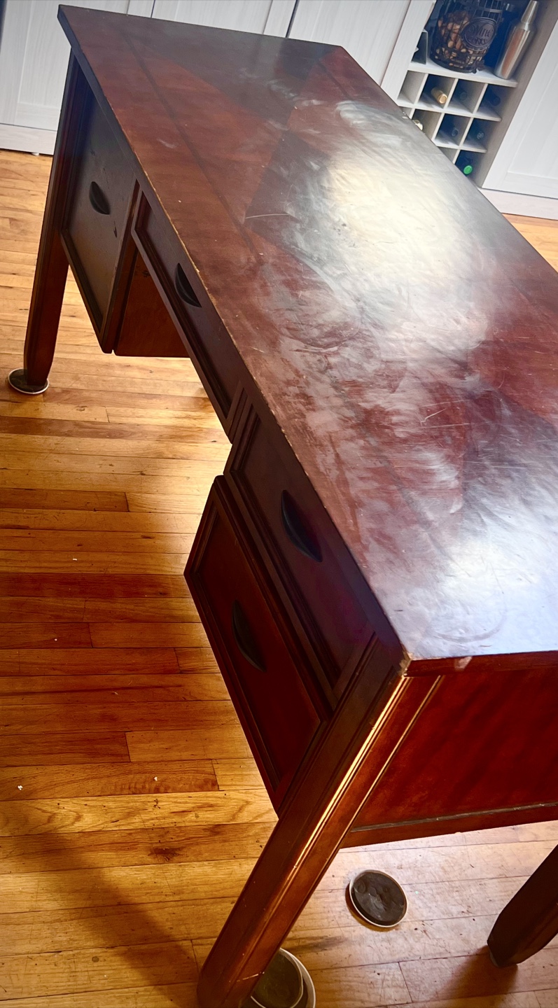 Aletto Desk - Walnut Finish - photo 4