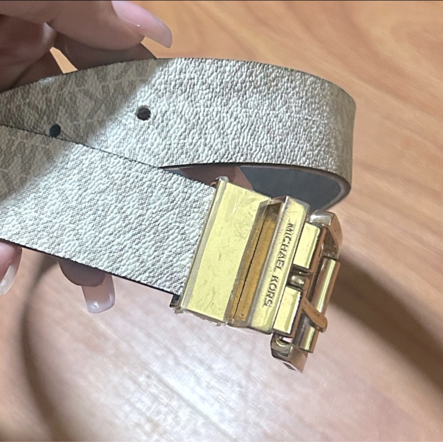 Michael Kors Monogram Reversible Belt - Size S - photo 2