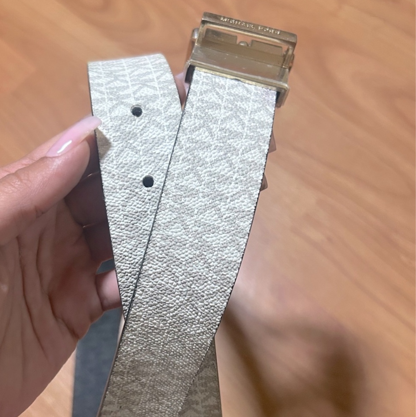 Michael Kors Monogram Reversible Belt - Size S - photo 3