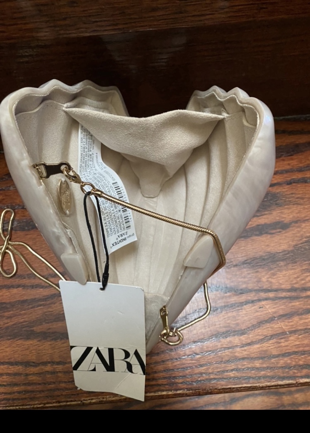 Zara Shell Clutch Bag - Size M - photo 3