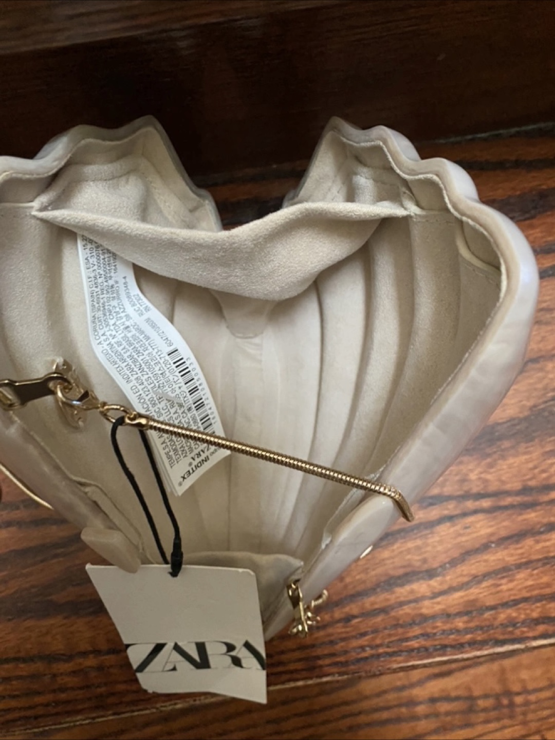 Zara Shell Clutch Bag - Size M - photo 4