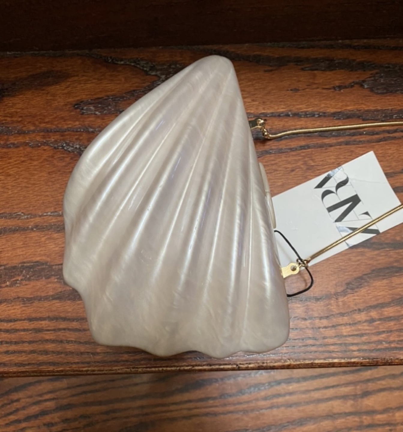 Zara Shell Clutch Bag - Size M
