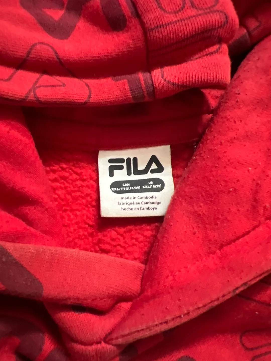 Fila Hoodie XXL Red & Navy image indicator(2)