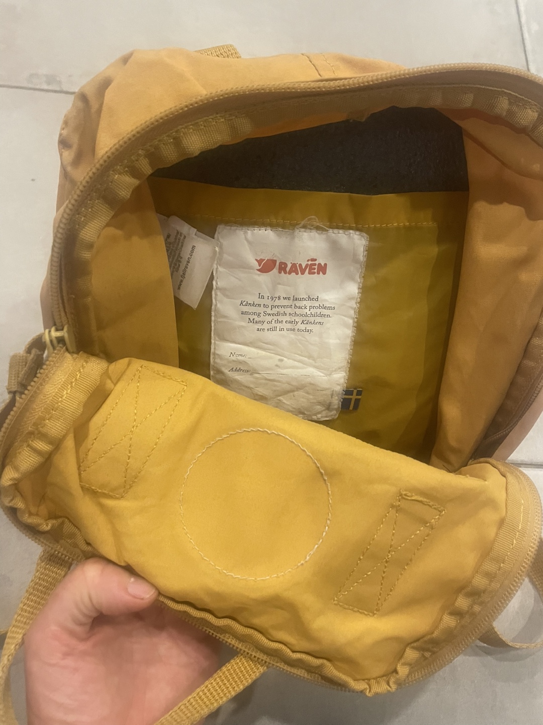 Fjallraven Kanken Backpack - Mustard Yellow - photo 3