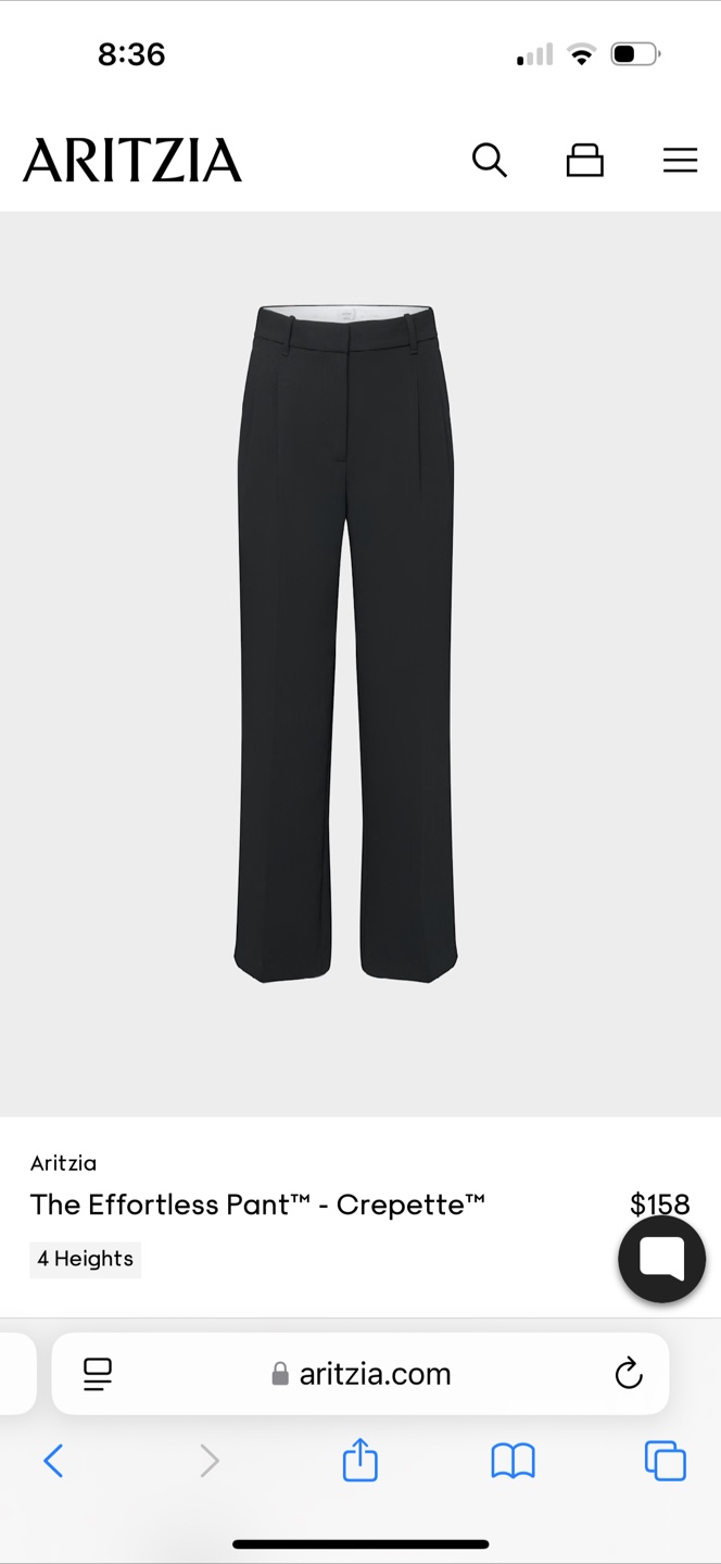 Wilfred Aritzia Effortless Pant - Size 0