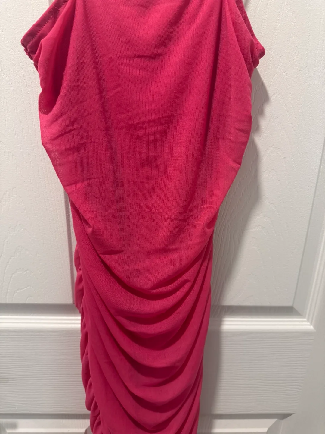 Fashion Nova Pink Ruched Dress - Size S image indicator(4)