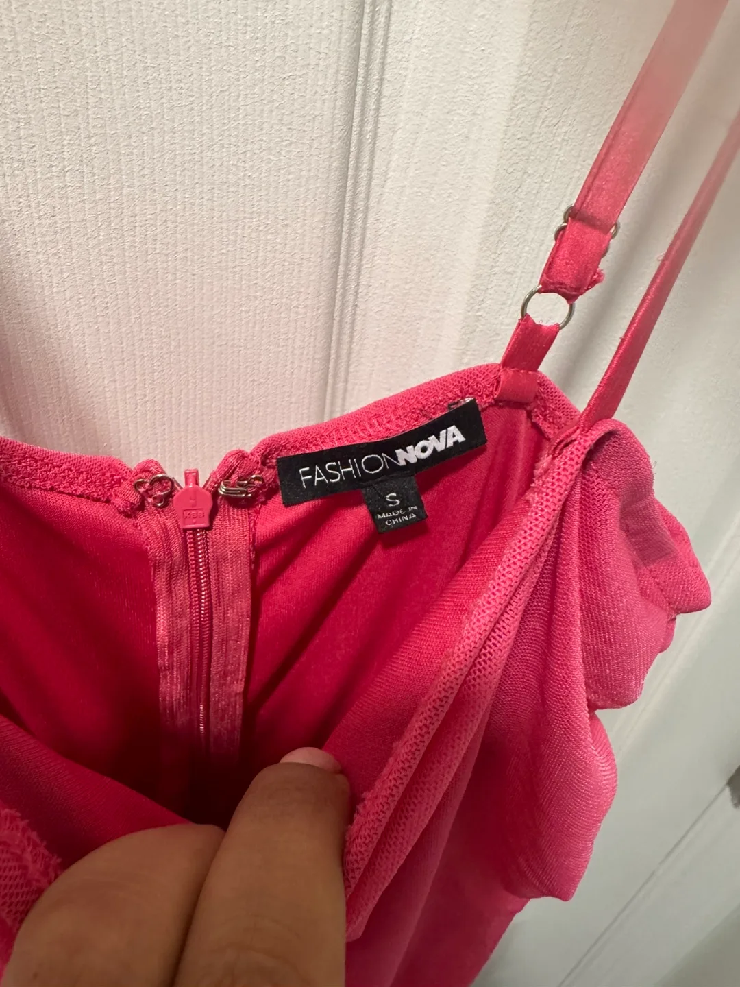 Fashion Nova Pink Ruched Dress - Size S image indicator(3)