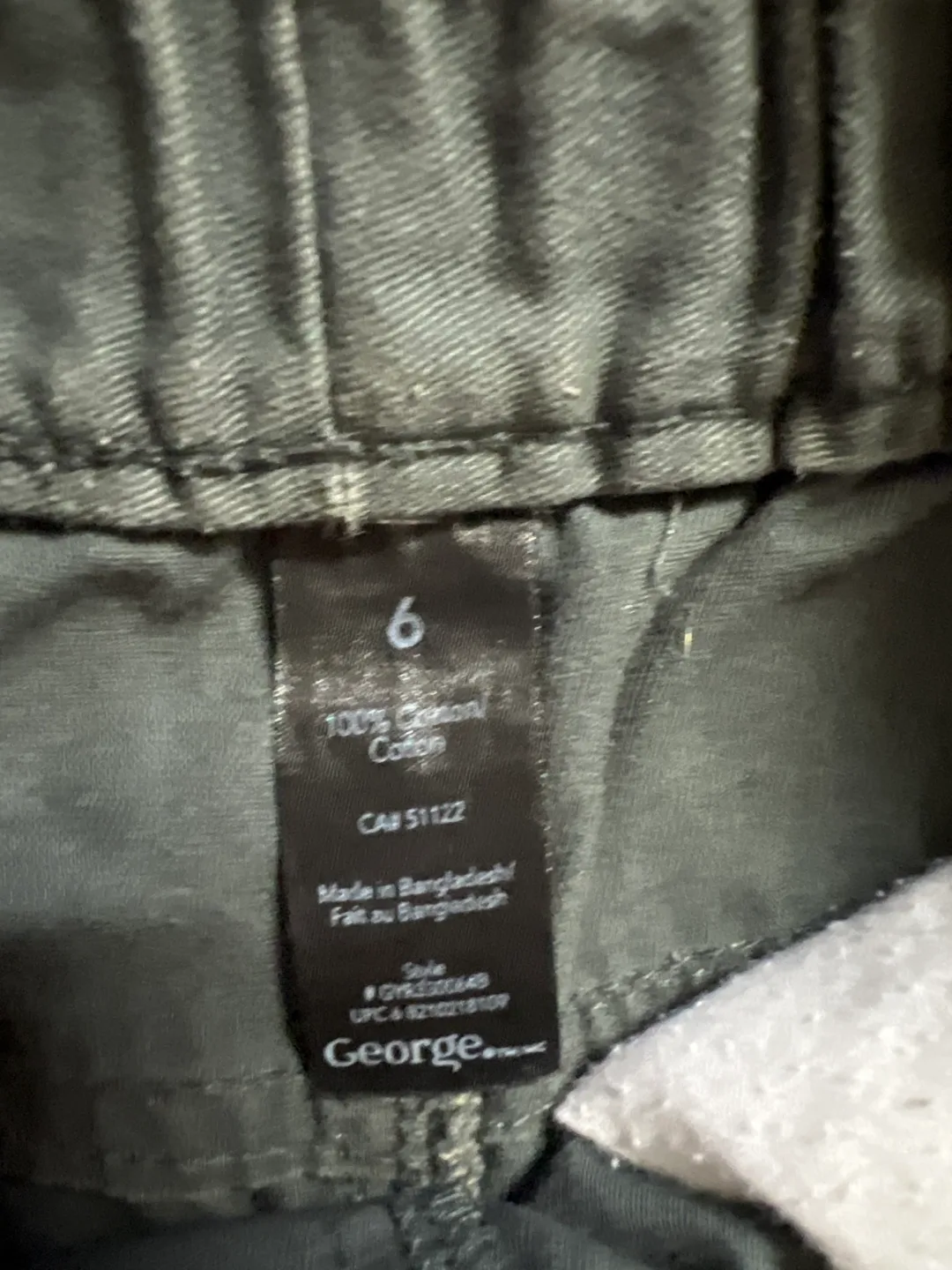 George Size 6 Grey Cargo Shorts image indicator(2)