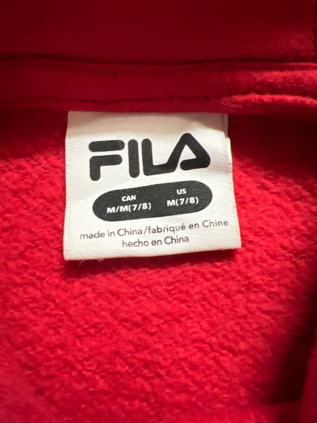 Fila Hoodie Dress - Size M (7/8) - Red/Navy image indicator(2)