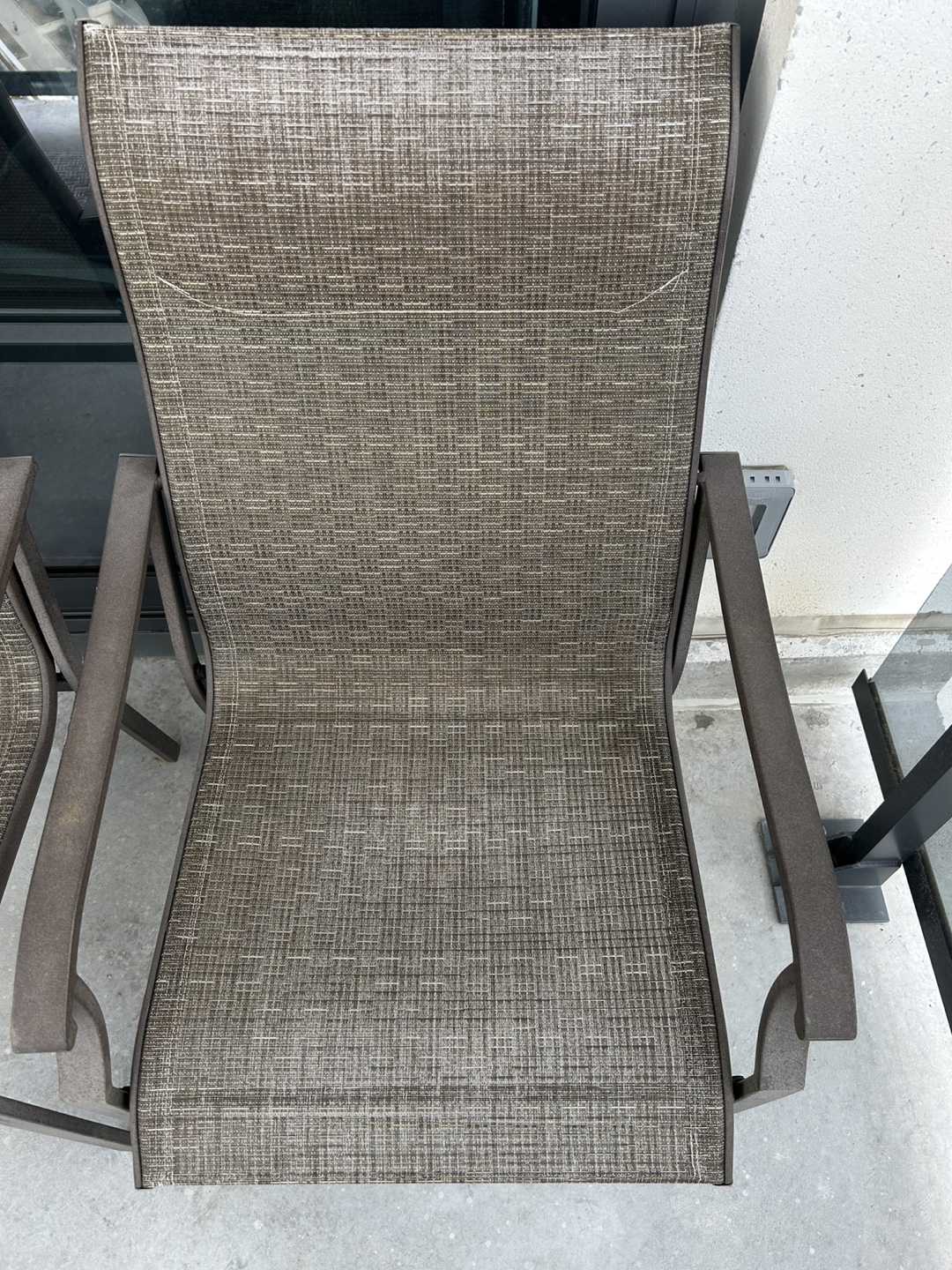 Two Outdoor Patio Chairs - Brown - photo 2