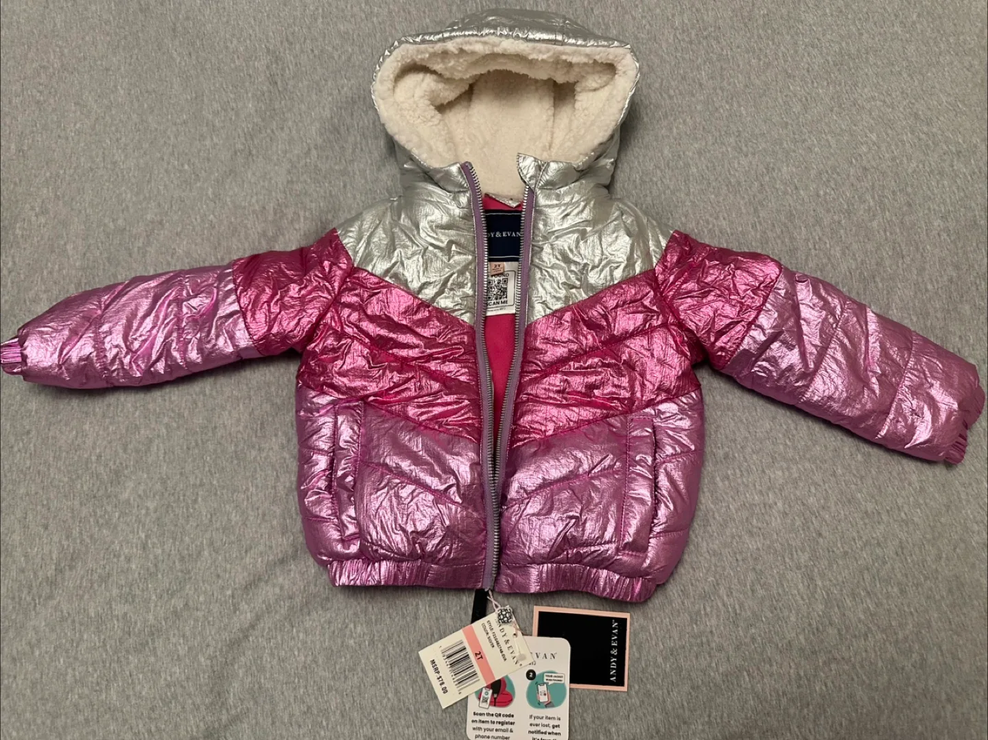 Andy & Evan Puffer Jacket - Size 2T - New! thumbnail