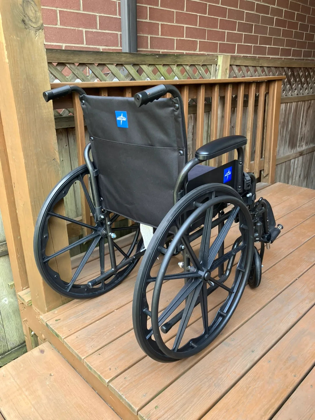 Foldable Medline Wheelchair With Auvon Memory Cushion - Like New image indicator(6)