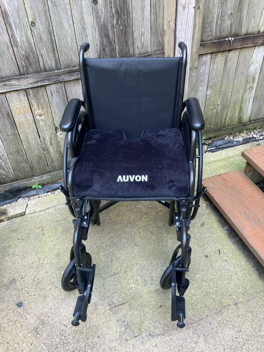 Foldable Medline Wheelchair With Auvon Memory Cushion - Like New image indicator(3)