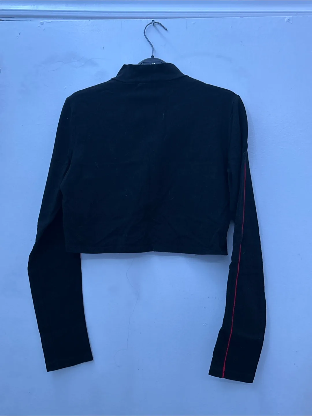 Black Turtle Neck Crop Top - Size M image indicator(2)