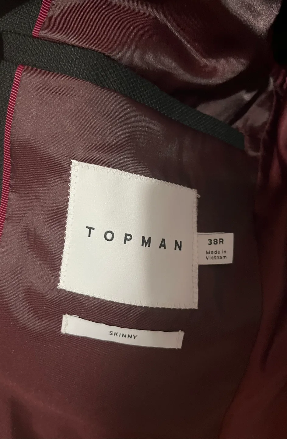 Topman Black Suit - pants W30 L30 blazer 38 R image indicator(8)