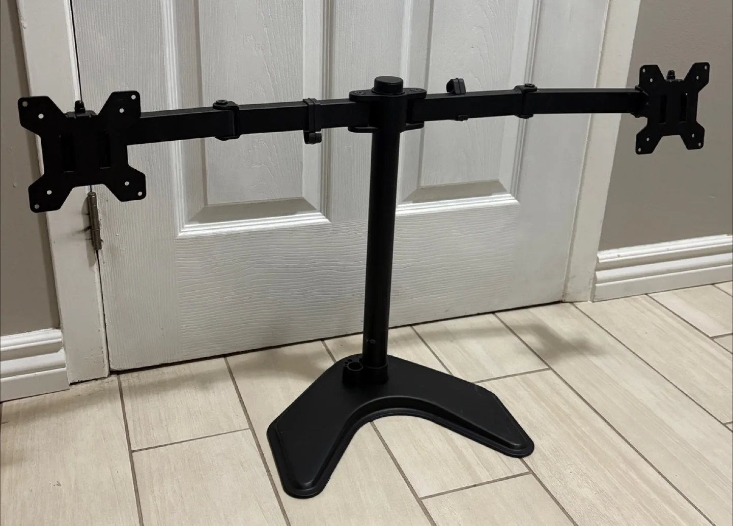 Dual Monitor Desk Mount Stand - Black thumbnail