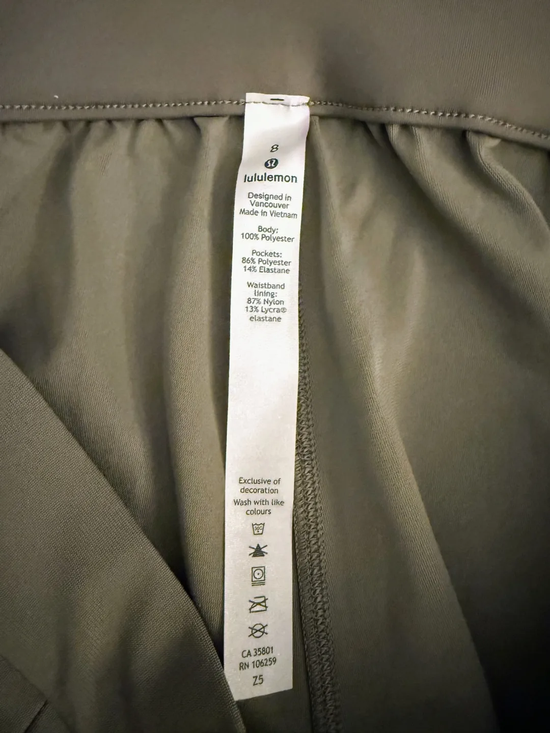 Lululemon Olive Green Pants - Size 8 image indicator(3)