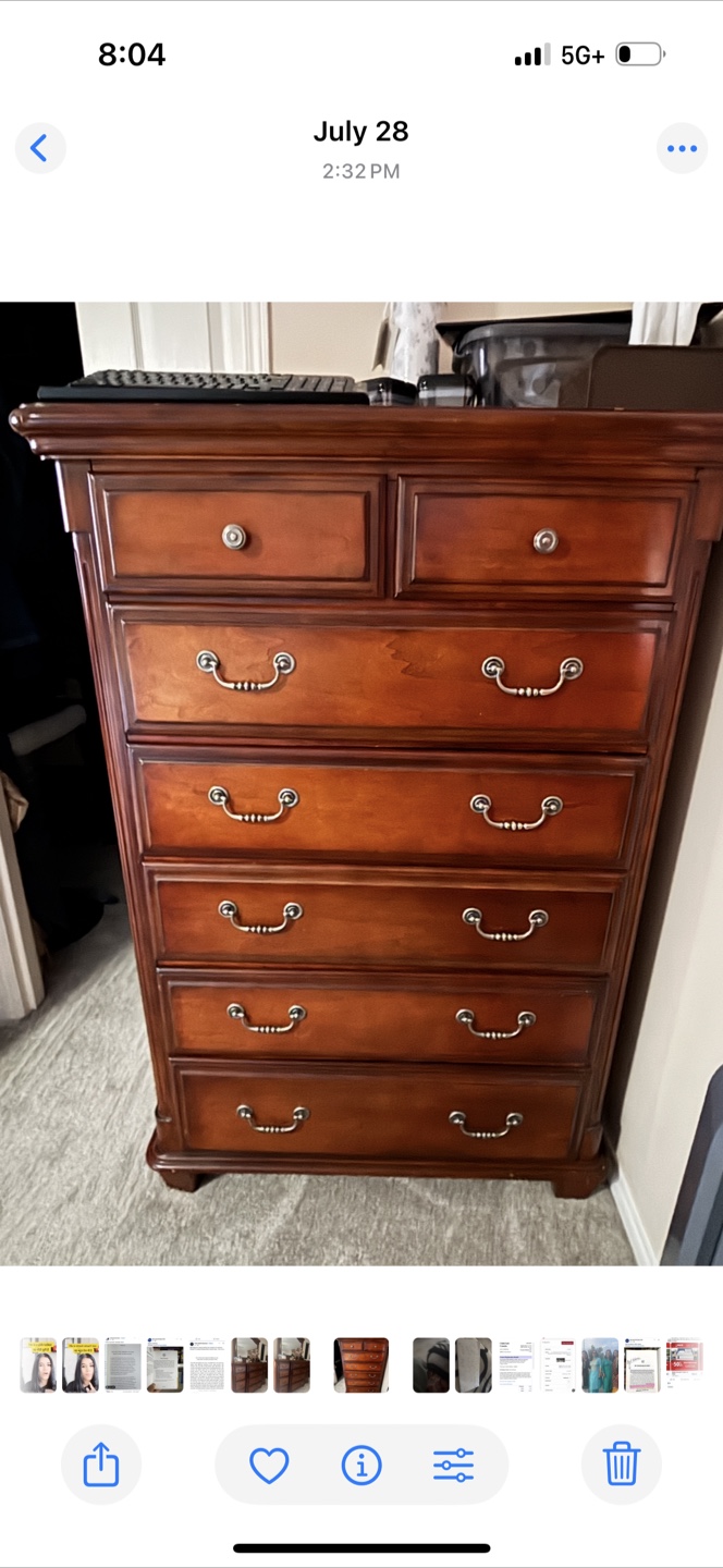 Wood Chest of Drawers