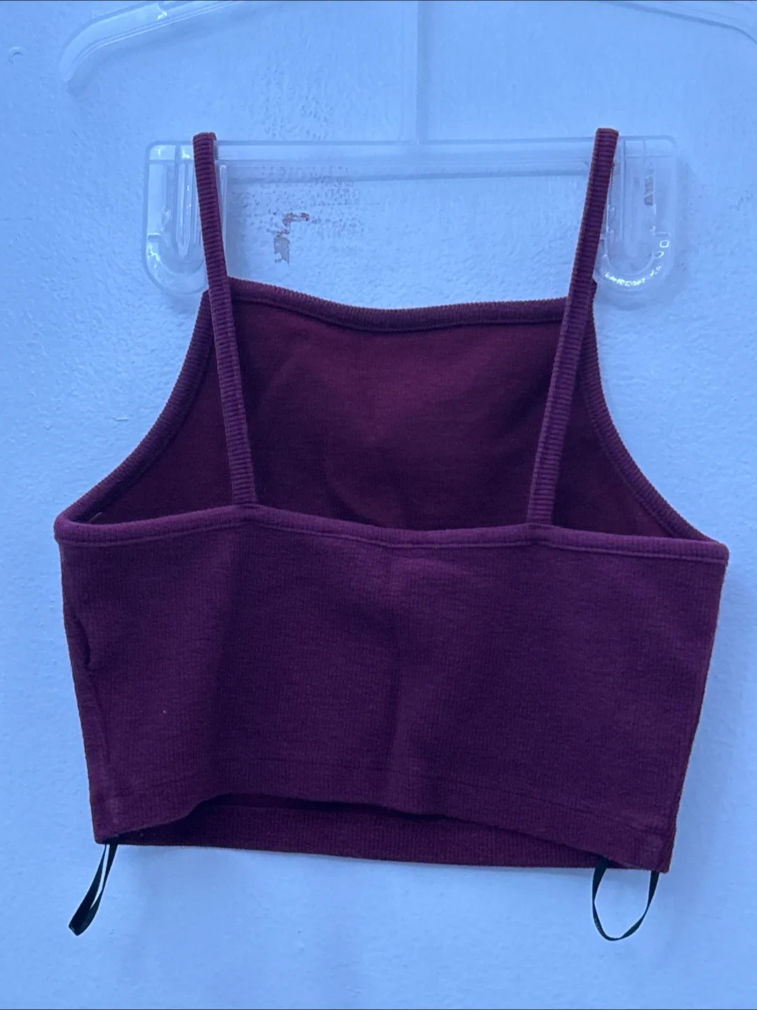 Burgundy Crop Top - Small Size image indicator(2)