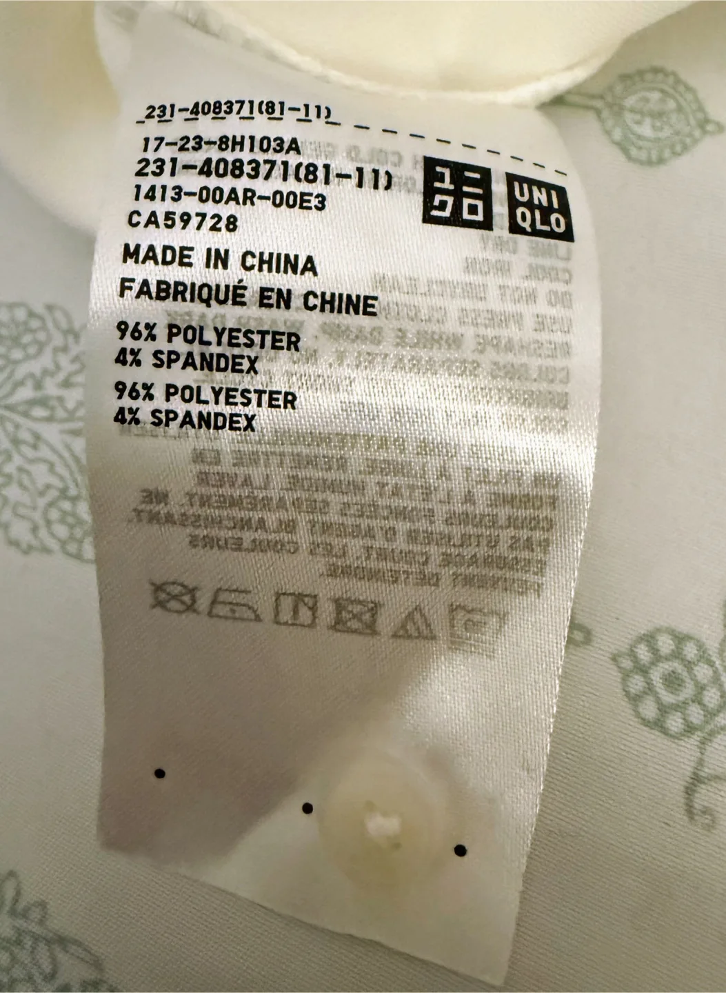 Uniqlo White Blouse - Size XS image indicator(4)