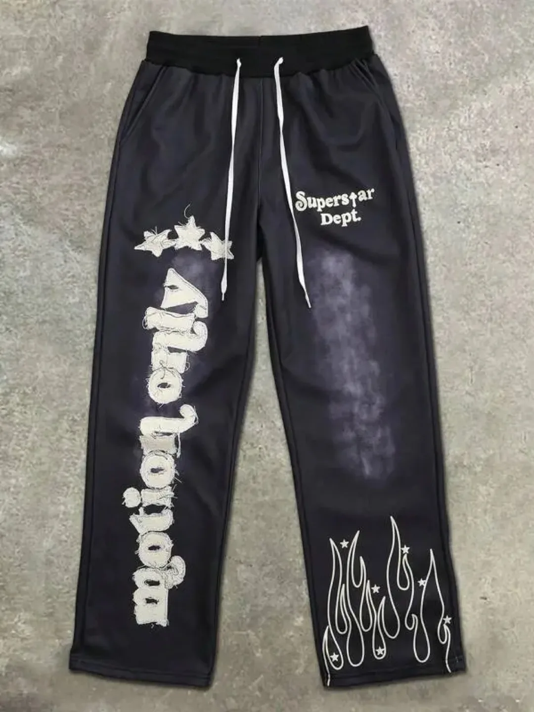 Superstar Dept. Black Graphic Print Pants thumbnail