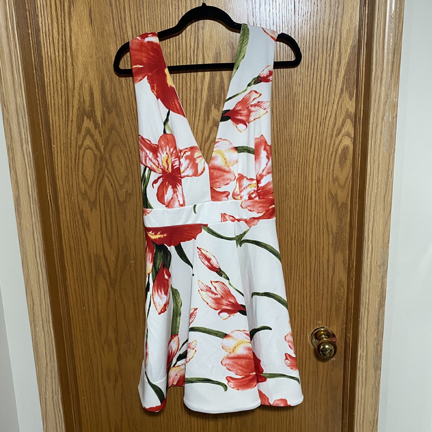 Plus size floral print fit & flare Dress