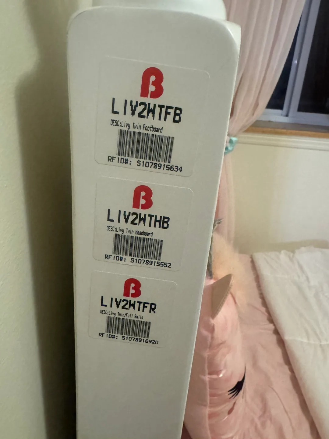 Livy Twin Bed Frame - Headboard, Footboard, Rails image indicator(4)