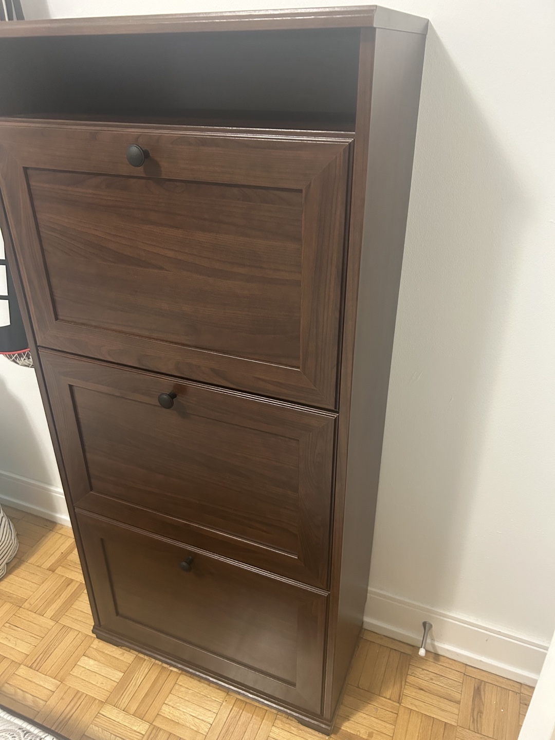 Shoe storage cabinet with 3 compartments - photo 4