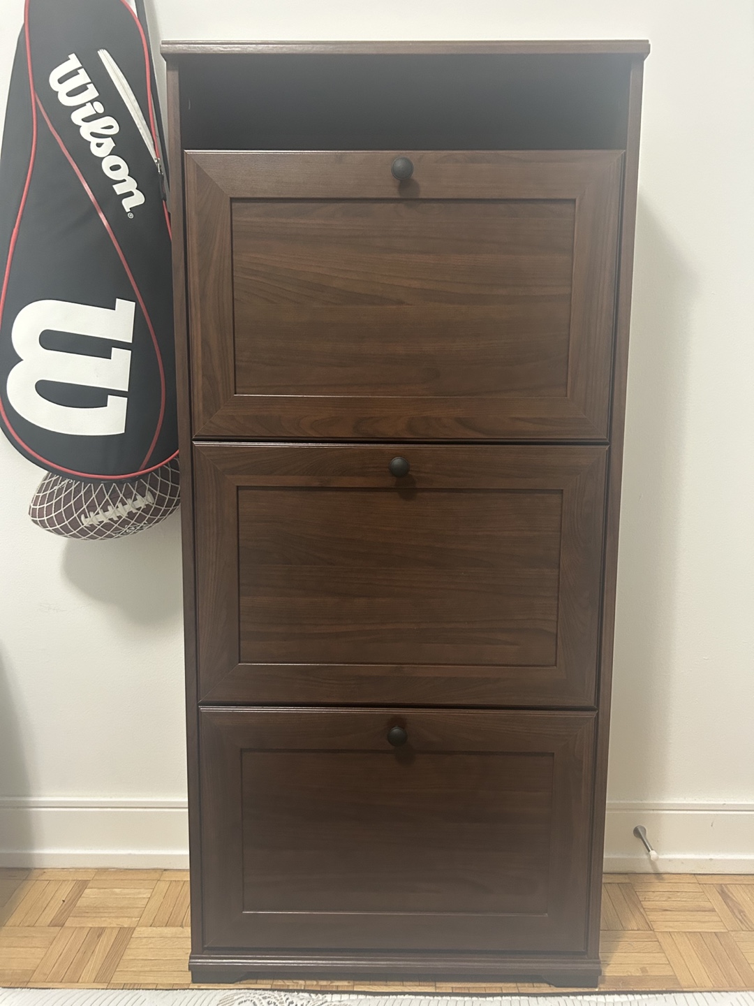 Shoe storage cabinet with 3 compartments - photo 5