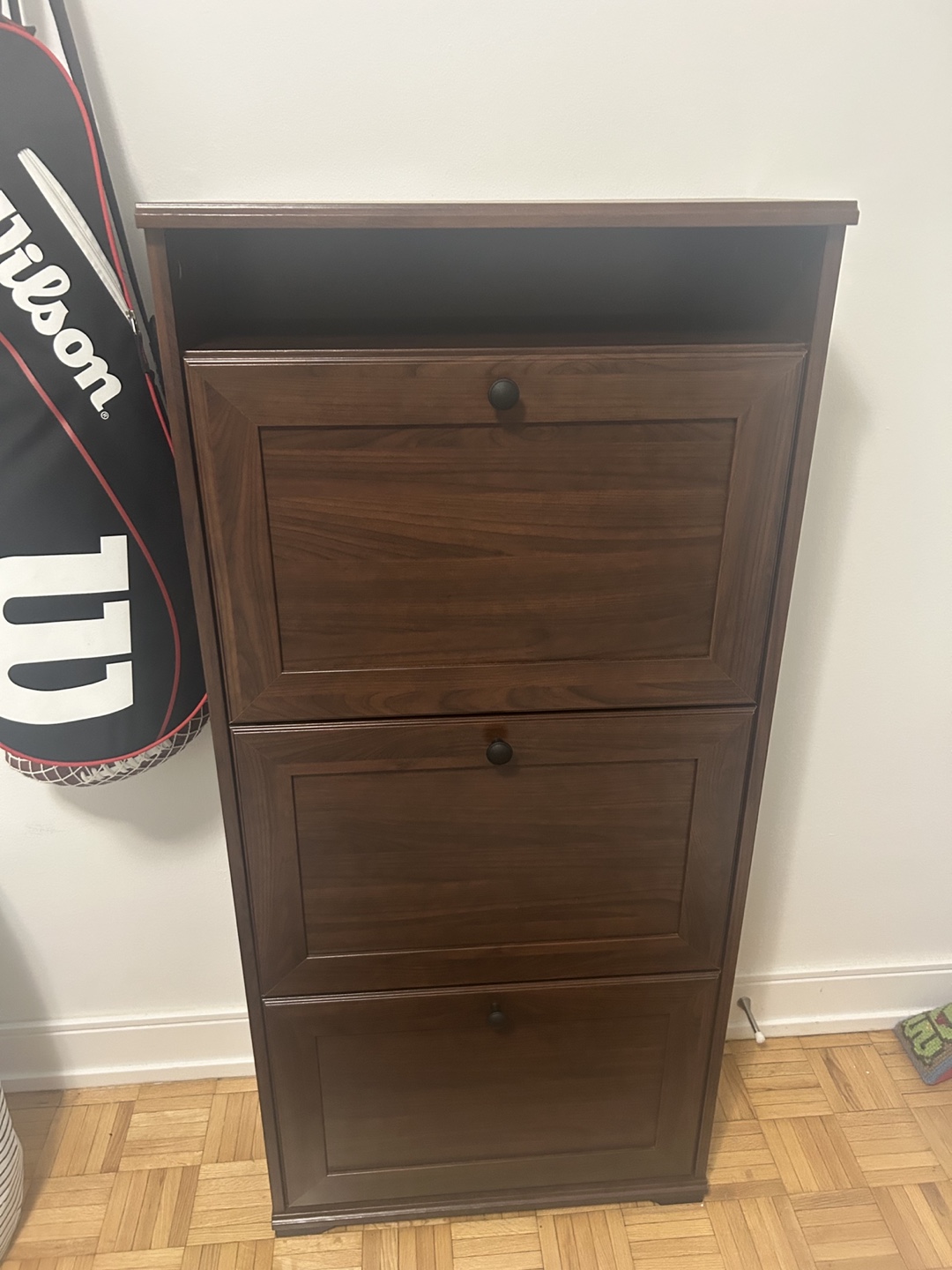 Shoe storage cabinet with 3 compartments - photo 3
