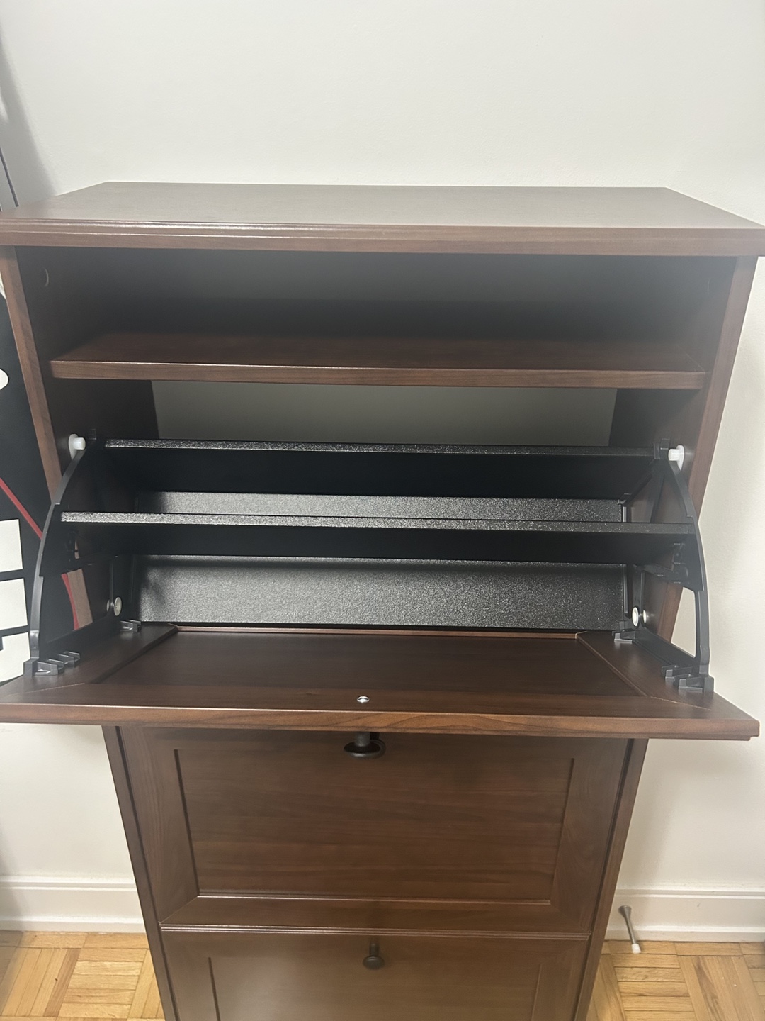 Shoe storage cabinet with 3 compartments - photo 2