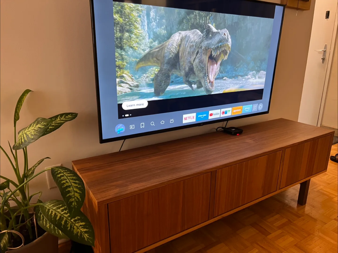 Walnut TV Console – Stylish & Functional