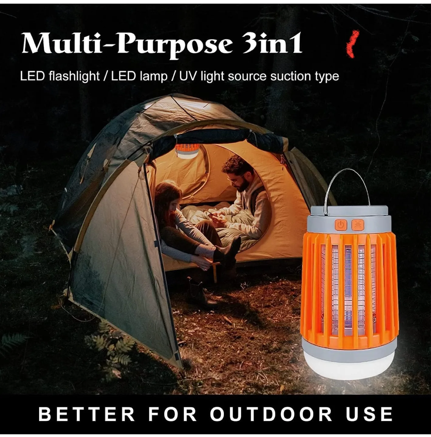 Multi-Purpose 3in1 LED Mosquito Killer Lamp image indicator(4)