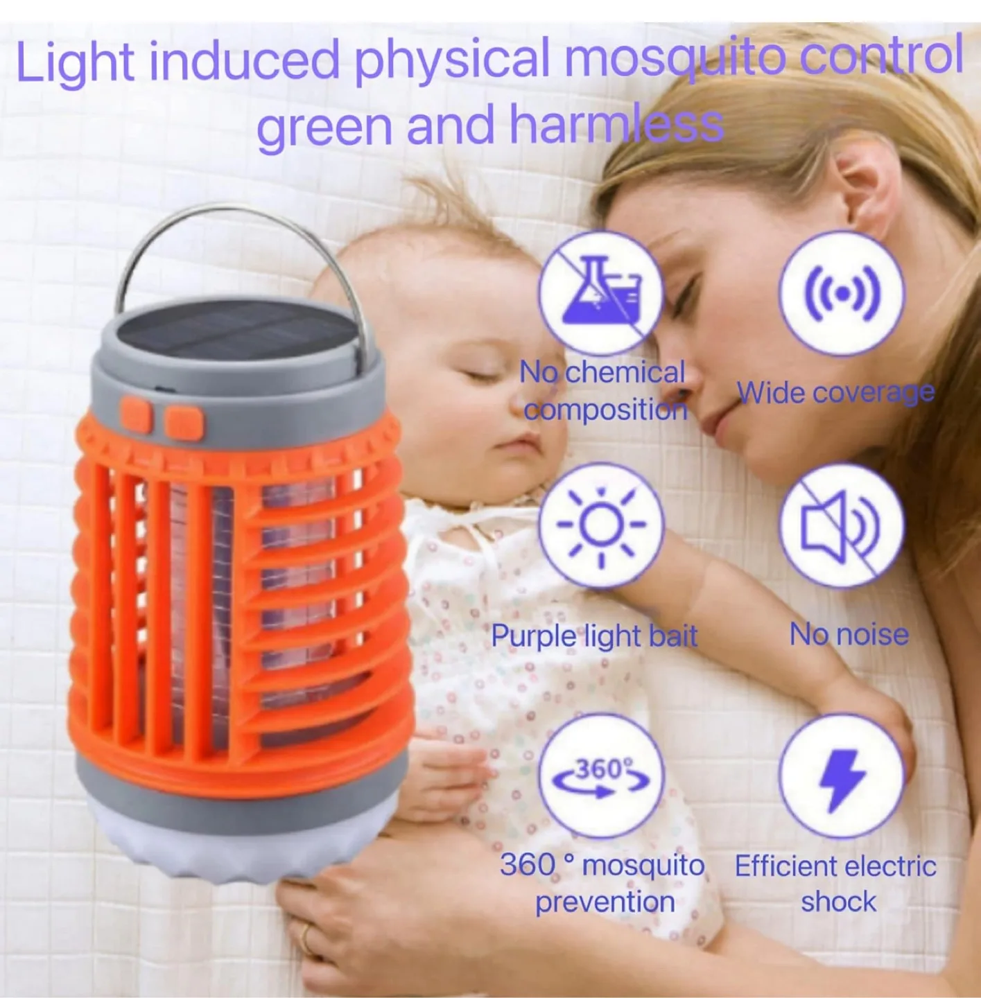 Multi-Purpose 3in1 LED Mosquito Killer Lamp image indicator(5)