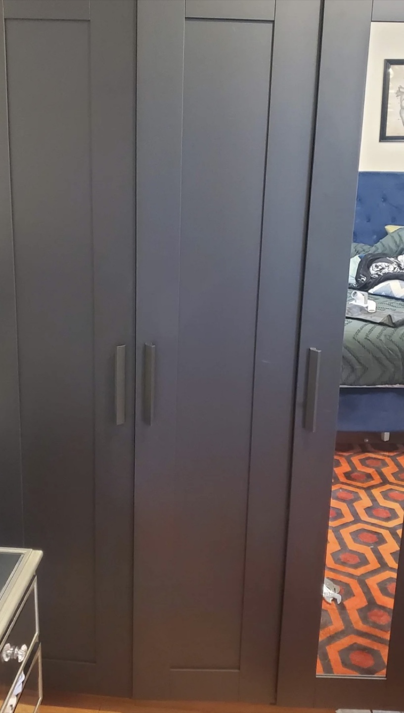 IKEA BRIMNES Wardrobe with Mirror - Black - photo 4