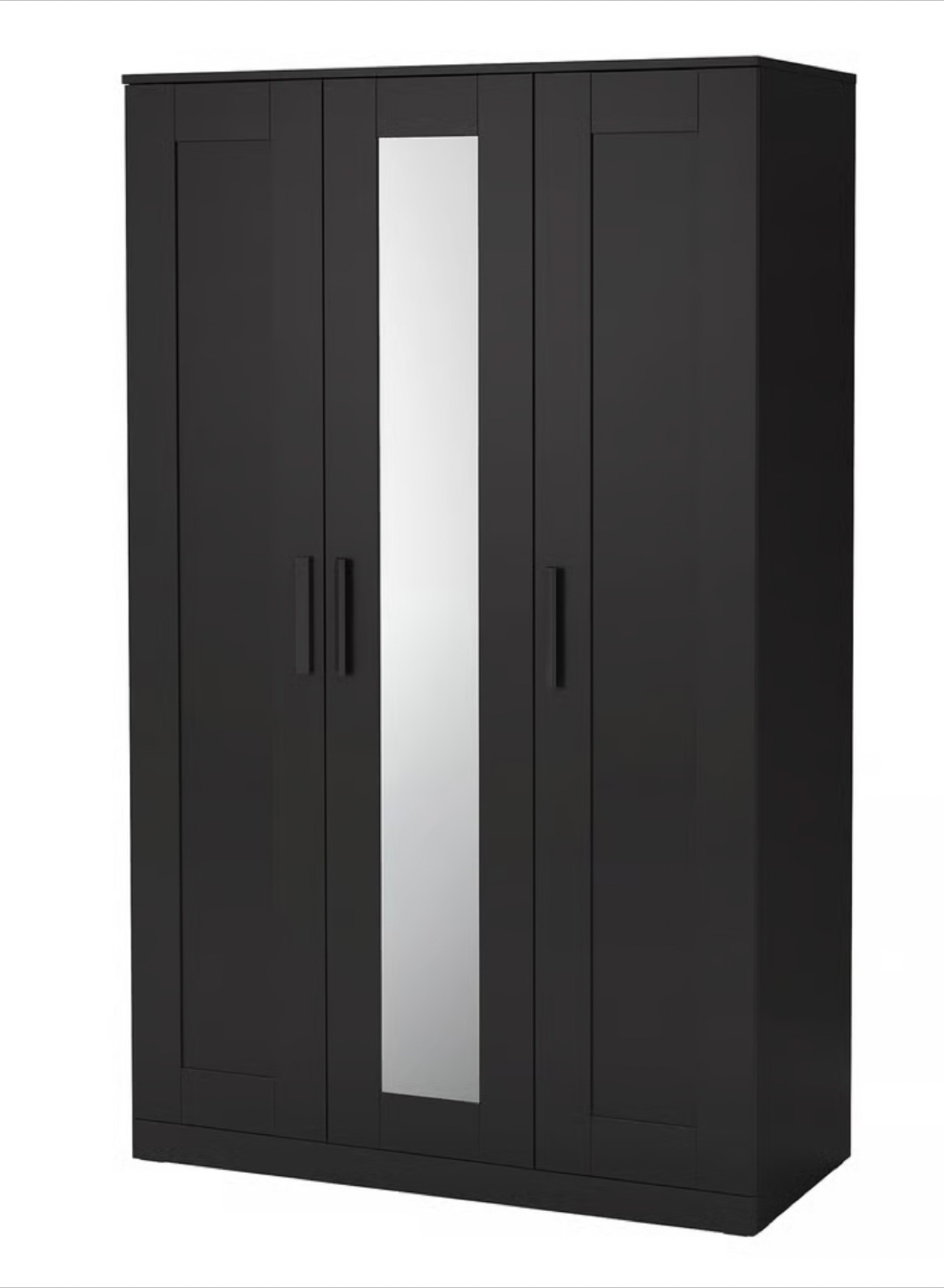 IKEA BRIMNES Wardrobe with Mirror - Black