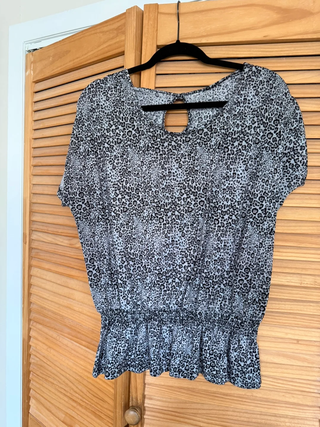 Animal Print Blouse - Cute! thumbnail