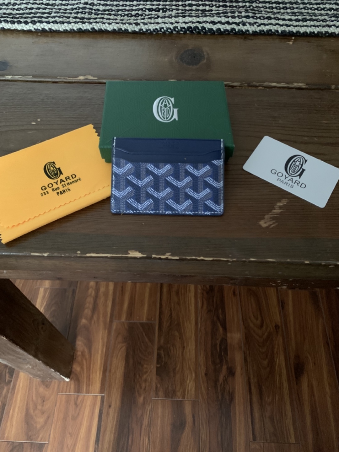 Porte-cartes Goyard bleu marine - photo 4